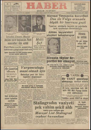 Haber Gazetesi 30 Eylül 1942 kapağı