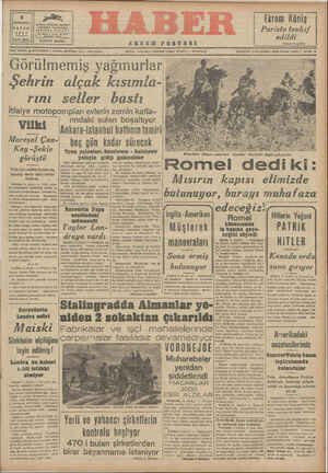 Haber Gazetesi 4 Ekim 1942 kapağı
