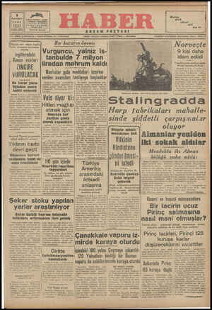 Haber Gazetesi 9 Ekim 1942 kapağı