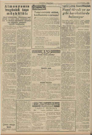  ede HABER — Alsam Postas 10 İLKTEŞRİN — 1843 — Almanyanın bugünkü iaşe müşkülâtı itarai müdekkikler, Almauyarın emri altında