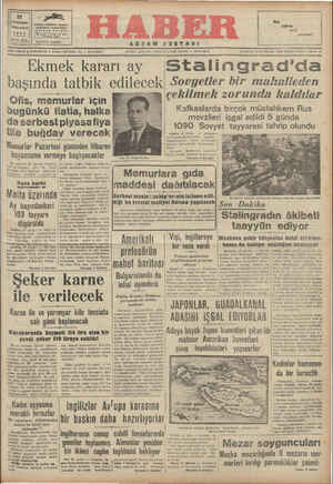 Haber Gazetesi 17 Ekim 1942 kapağı