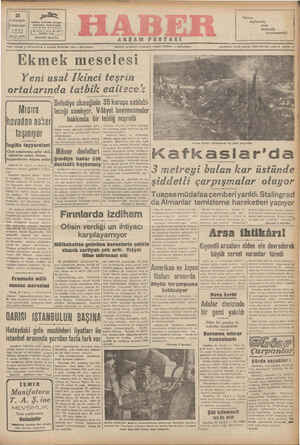 Haber Gazetesi 21 Ekim 1942 kapağı