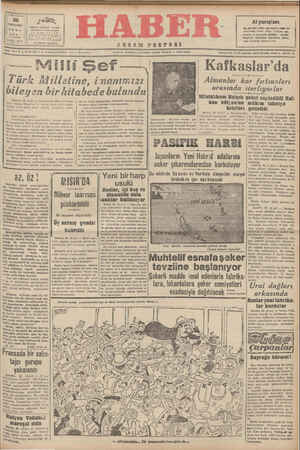 Haber Gazetesi 30 Ekim 1942 kapağı