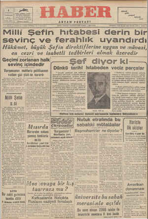Haber Gazetesi 2 Kasım 1942 kapağı