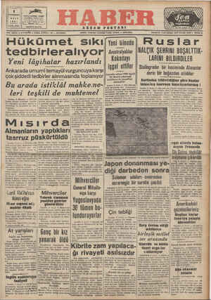 Haber Gazetesi 3 Kasım 1942 kapağı