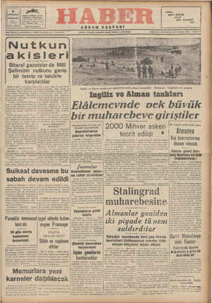 Haber Gazetesi 4 Kasım 1942 kapağı