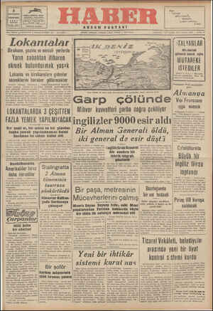 Haber Gazetesi 5 Kasım 1942 kapağı