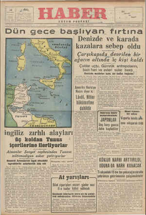 Haber Gazetesi 20 Kasım 1942 kapağı