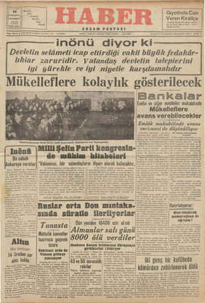 Haber Gazetesi 24 Aralık 1942 kapağı