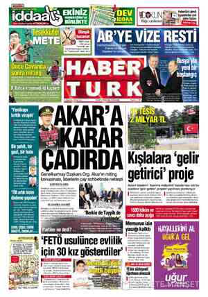  Efsane isimlerin hazırladığı WeA HABERTÜRK'LE 4 ,daha fazlası *& EKİNİZ | DDKUN ”32::?2&2#2'3& Kâğıt canlansın ı'ı n-—lı—...