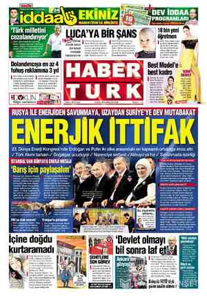  Türk milletini cezalandırıyor” 18 bin yeni öğretmen İR ŞAN Terim, Barcelona'da hoca olsa, 250 bin H İsveç'te akademisyen...