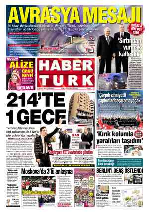  İki kıtayı deniz altından birleştiren Avrasya Tüneli, hedeflenen der 8 ay erken açıldı. Geçiş yılbaşına kacâr 15 TL, gelir
