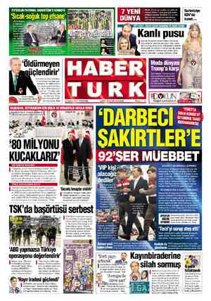  FUTBOLUN PATRONU, HABERTÜRK'E KONUŞTU " ' VE Nİ NASA, 40 ışık yılı uzakta, bir yıldız et- rafında dönen 7 yeni gezegen keşfe-