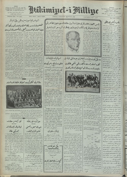 Hakimiyet-i Milliye Gazetesi 15 Eylül 1928 kapağı
