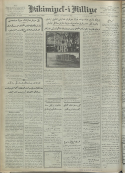 Hakimiyet-i Milliye Gazetesi 18 Eylül 1928 kapağı