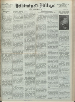 Hakimiyet-i Milliye Gazetesi 26 Eylül 1928 kapağı