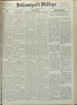 Hakimiyet-i Milliye Gazetesi 29 Eylül 1928 kapağı