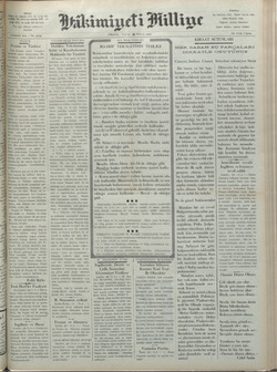 Hakimiyet-i Milliye Gazetesi 30 Eylül 1928 kapağı