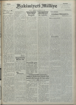 Hakimiyet-i Milliye Gazetesi 11 Ekim 1928 kapağı