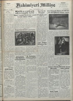 Hakimiyet-i Milliye Gazetesi 14 Ekim 1928 kapağı