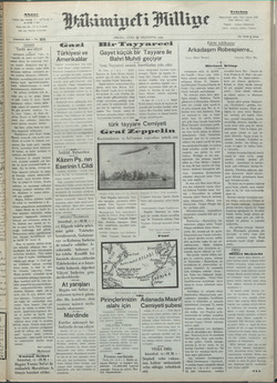 Hakimiyet-i Milliye Gazetesi 19 Ekim 1928 kapağı