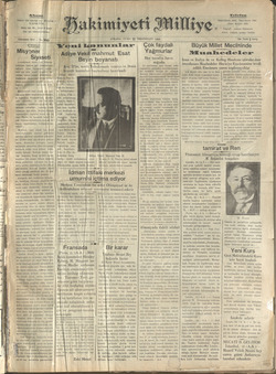 Hakimiyet-i Milliye Gazetesi 23 Kasım 1928 kapağı