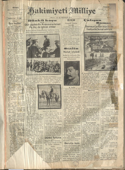 Hakimiyet-i Milliye Gazetesi 27 Kasım 1928 kapağı