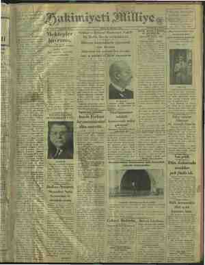 Hakimiyet-i Milliye Gazetesi 3 Mayıs 1929 kapağı