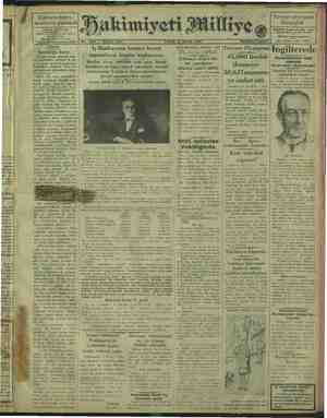 Hakimiyet-i Milliye Gazetesi 12 Mayıs 1929 kapağı