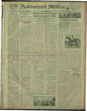 Hakimiyet-i Milliye Gazetesi 14 Mayıs 1929 kapağı