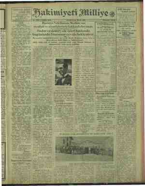 Hakimiyet-i Milliye Gazetesi 20 Mayıs 1929 kapağı