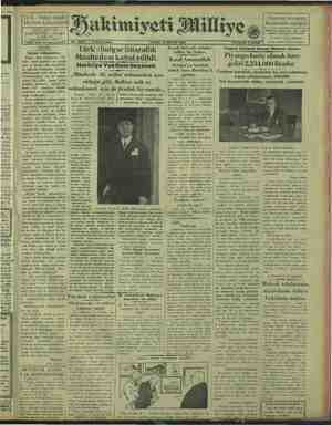 Hakimiyet-i Milliye Gazetesi 26 Mayıs 1929 kapağı