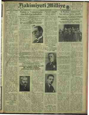 Hakimiyet-i Milliye Gazetesi 3 Haziran 1929 kapağı
