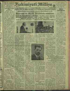 Hakimiyet-i Milliye Gazetesi 4 Haziran 1929 kapağı
