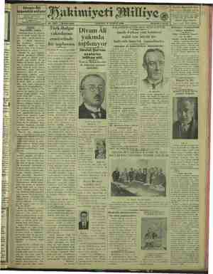 Hakimiyet-i Milliye Gazetesi 5 Haziran 1929 kapağı
