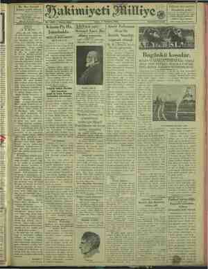 Hakimiyet-i Milliye Gazetesi 7 Haziran 1929 kapağı