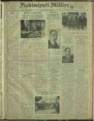 Hakimiyet-i Milliye Gazetesi 11 Haziran 1929 kapağı
