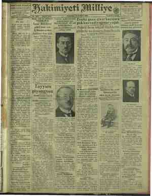 Hakimiyet-i Milliye Gazetesi 13 Haziran 1929 kapağı
