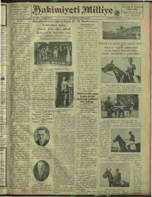 Hakimiyet-i Milliye Gazetesi 15 Haziran 1929 kapağı
