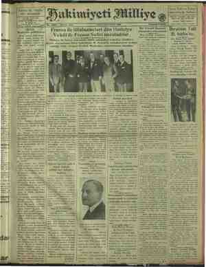 Hakimiyet-i Milliye Gazetesi 23 Haziran 1929 kapağı