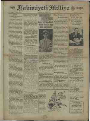 Hakimiyet-i Milliye Gazetesi 4 Temmuz 1929 kapağı