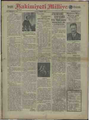Hakimiyet-i Milliye Gazetesi 14 Temmuz 1929 kapağı