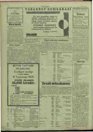    11) UY 4 Hakimiyeti Miliye "Teşrinlevel 22 YNINIKUNUNUNUNUNUNNNINUN; RZNNUNUNZNUNUNZNUN YARININ. m TASARRUF KUMBARASI...