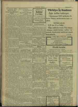       Avusturyada Çikan Eser. Verdiği Fakültesinden mezun Türkiye Iş Bankası Ögle tatilini kaldırıyor. 1 Kânımusani 1929...