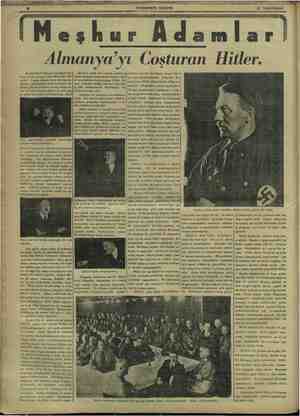    Meşhur Adamlar HAKİMİYETİ MİLLİYE 15 TEŞRİNİSANI unun Almanya'yı ye Hitler. Bugün bütün Büğyaye kendisile bel-| Hitlerin