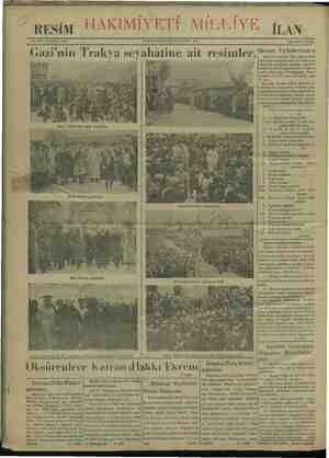    “ resim HAKİMİYETİ MİLLİYE iran No. 3399; On birinci sene. Gazi'nin Trakya seyahatine ait Gazi, Babaeski'de bir çocuğun...