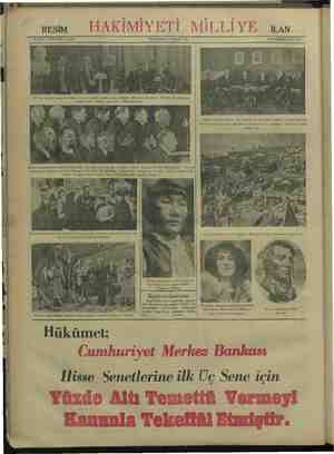    RESİM No. 3476: ON İKİNCİ SENE, PERŞEMBE 19 MART 1931 XV inci ŞE kongresi, bone bi aset heyeti (soldan sağa) Sulimov,...