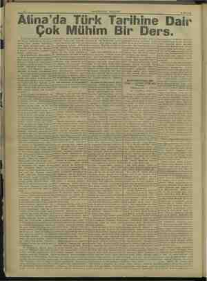    ç | | iğ , sa 4 HAKİMİYETİ MİLLİYE Kii 6 NİSAN, Atina'da Türk Tarihine D: Çok Mühim Bir Ders.” Yunanistan Hariciye Nezareti