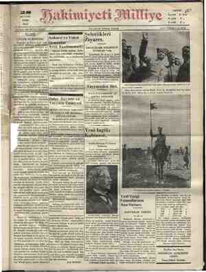 Hakimiyet-i Milliye Gazetesi 28 Ağustos 1931 kapağı
