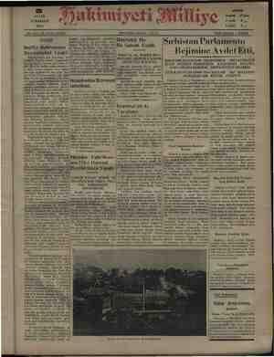 Hakimiyet-i Milliye Gazetesi 5 Eylül 1931 kapağı